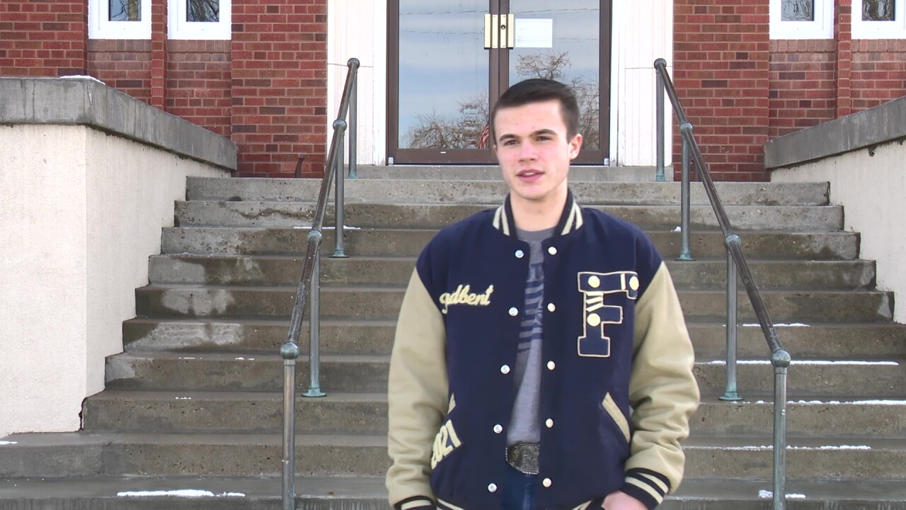 Reece Broadbent, President of the Foothills School Student Council