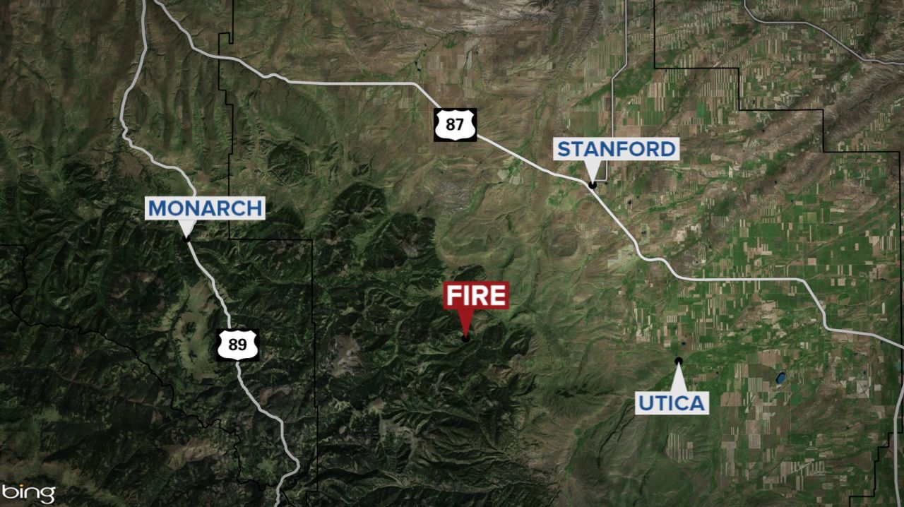 Running Wolf Fire map