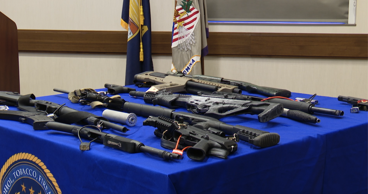 Confiscated firearms