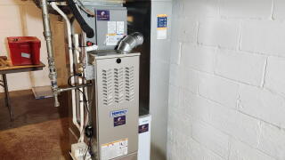 Replaced furnace by Precision Comfort Heating and Cooling 