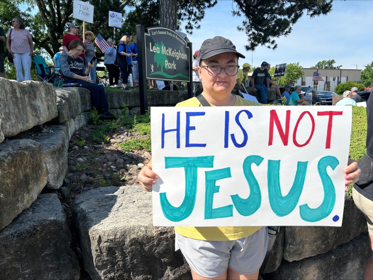 Lee's Summit No Kings protest