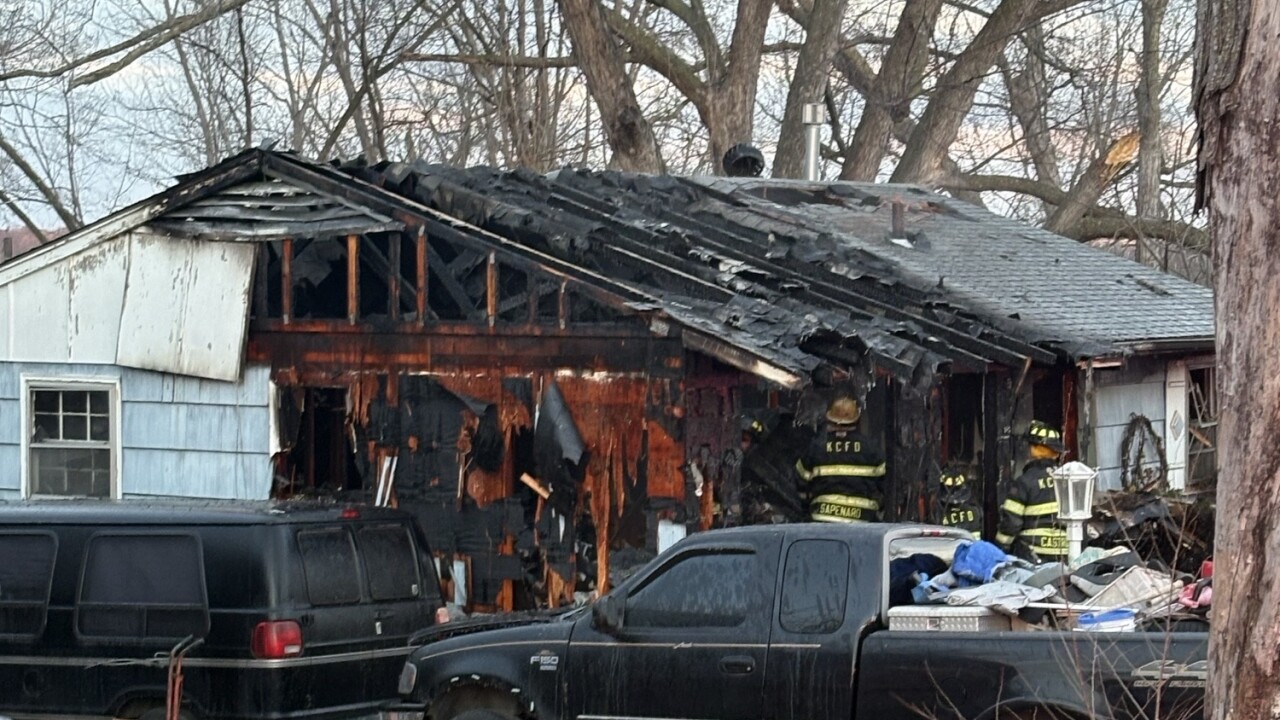 house fire at 7800 block of East 48th Terrace