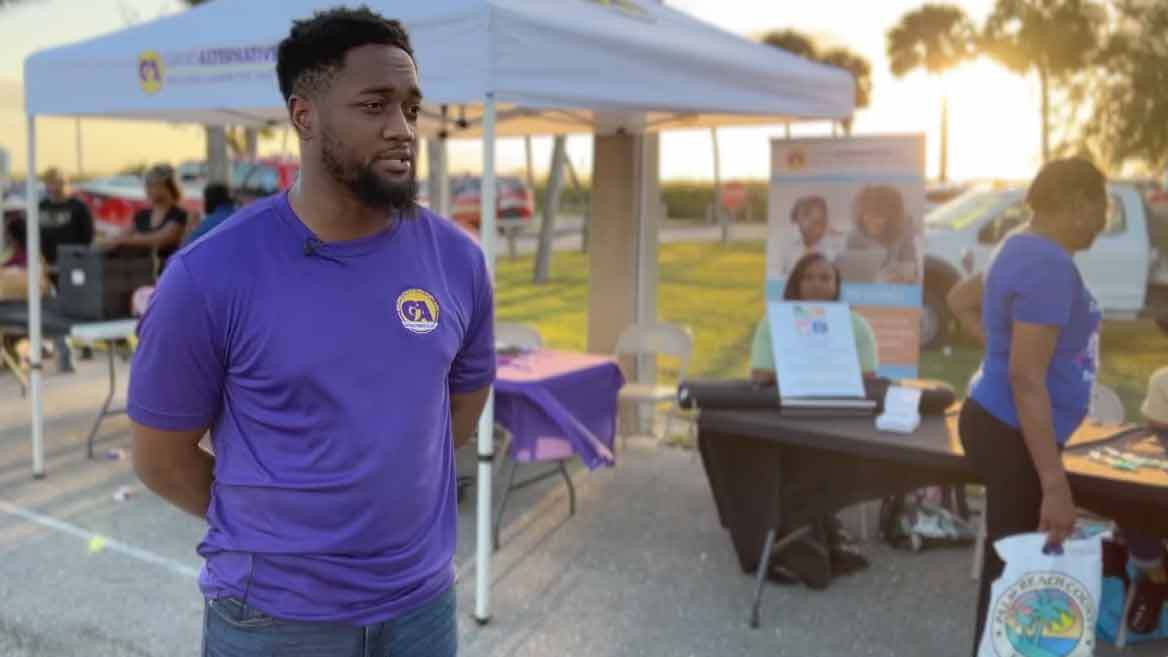 Jalen Rushing, a youth prevention specialist with Gang Alternative, works to keep young adults away from crime and on a positive track.