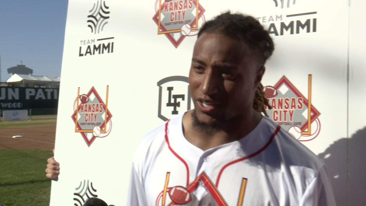 Justin Reid at charity softball game