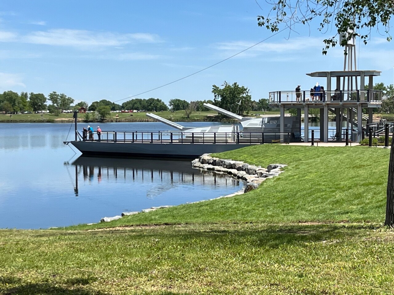 People on the replica of USS Colorado.jpg