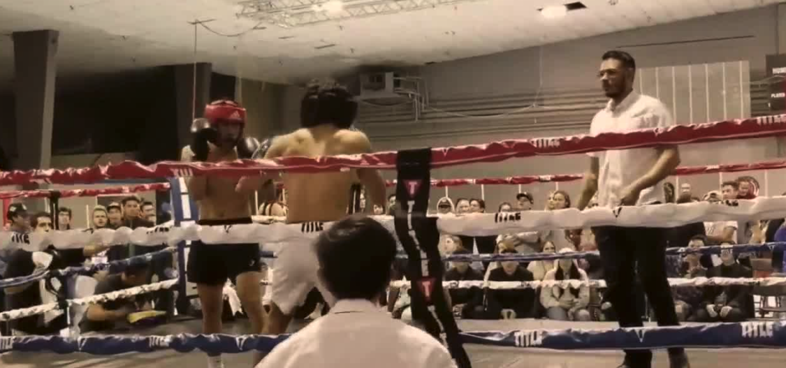 Screengrab from full fight video shared by Sean Claggett