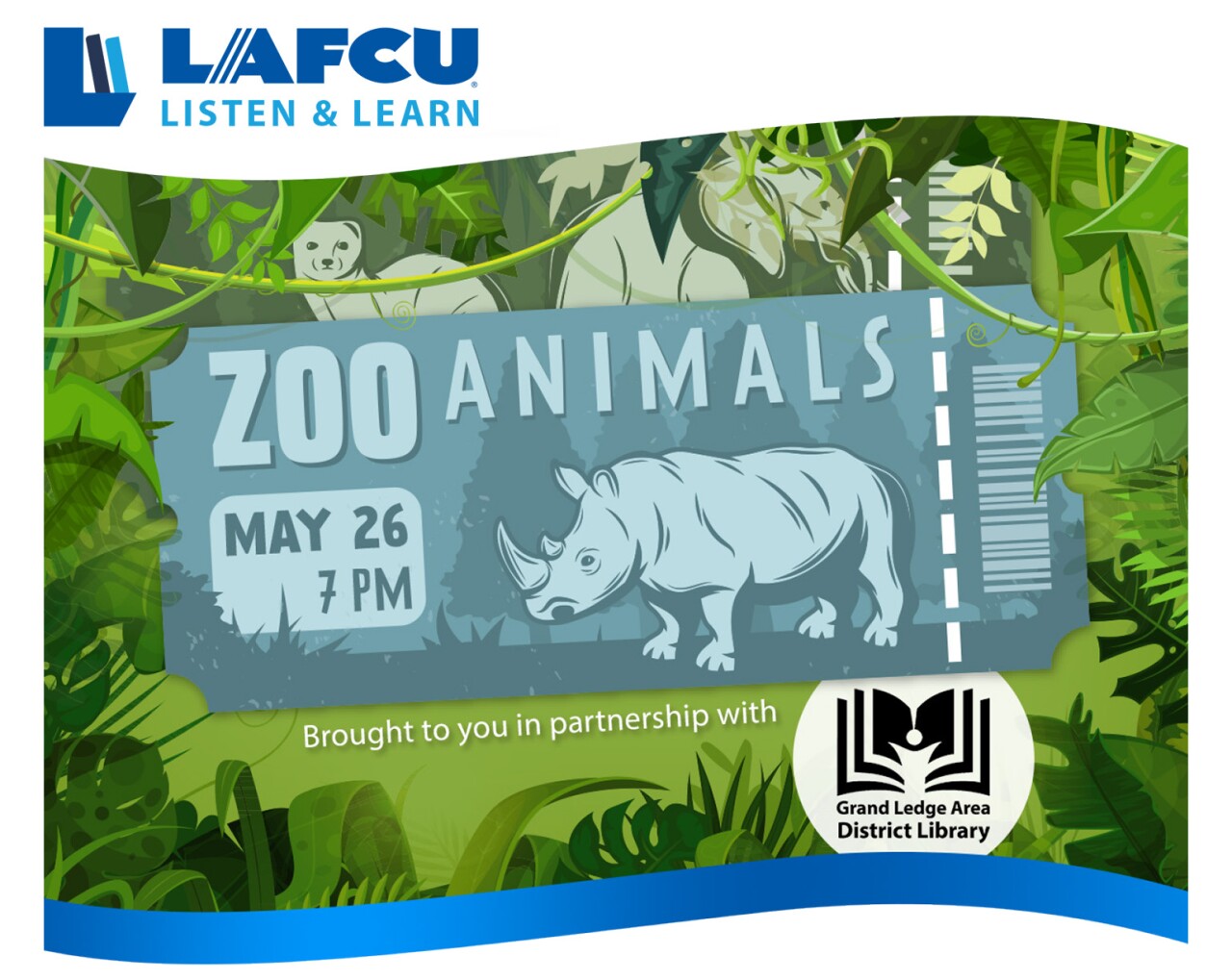 LAFCU Listen & Learn Zoo Animals