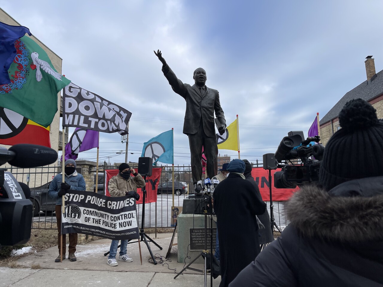MLK statue in Milwaukee
