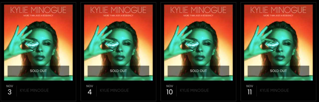 Kylie Minogue sell out
