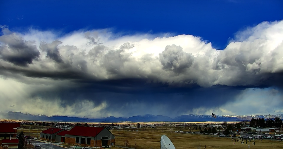 Instability Snow Showers Moving Through Western Montana