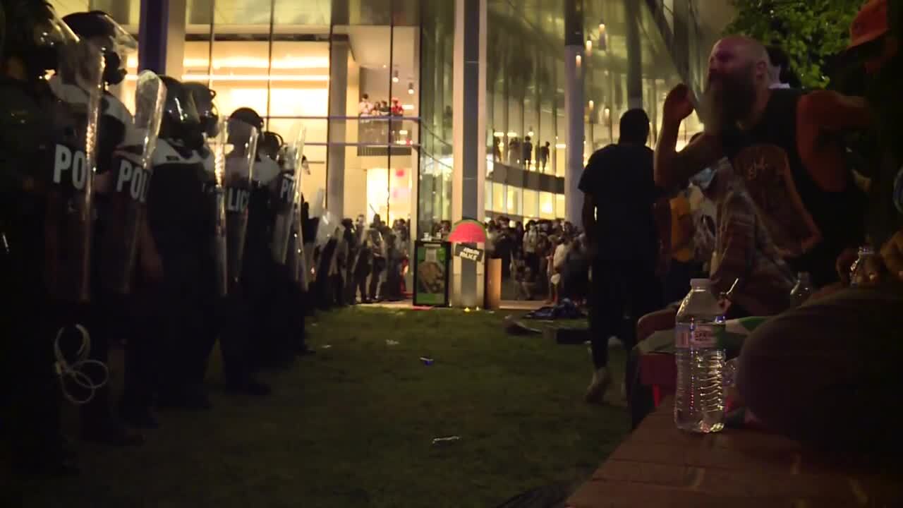 Police arrive at VCU - Palestine protest April 20 2024