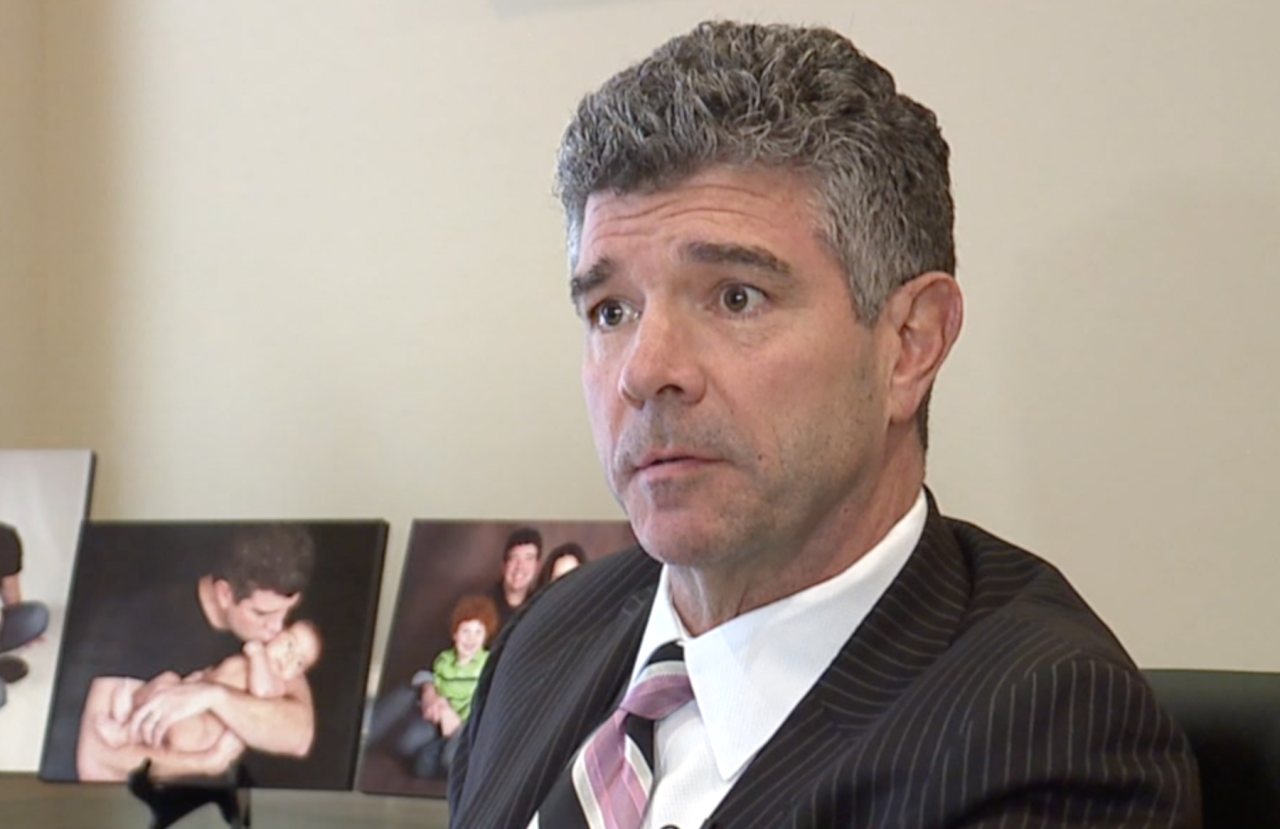 Greater Cincinnati-based defense attorney Steven Adams, pictured during an interview with WCPO, February 2020.