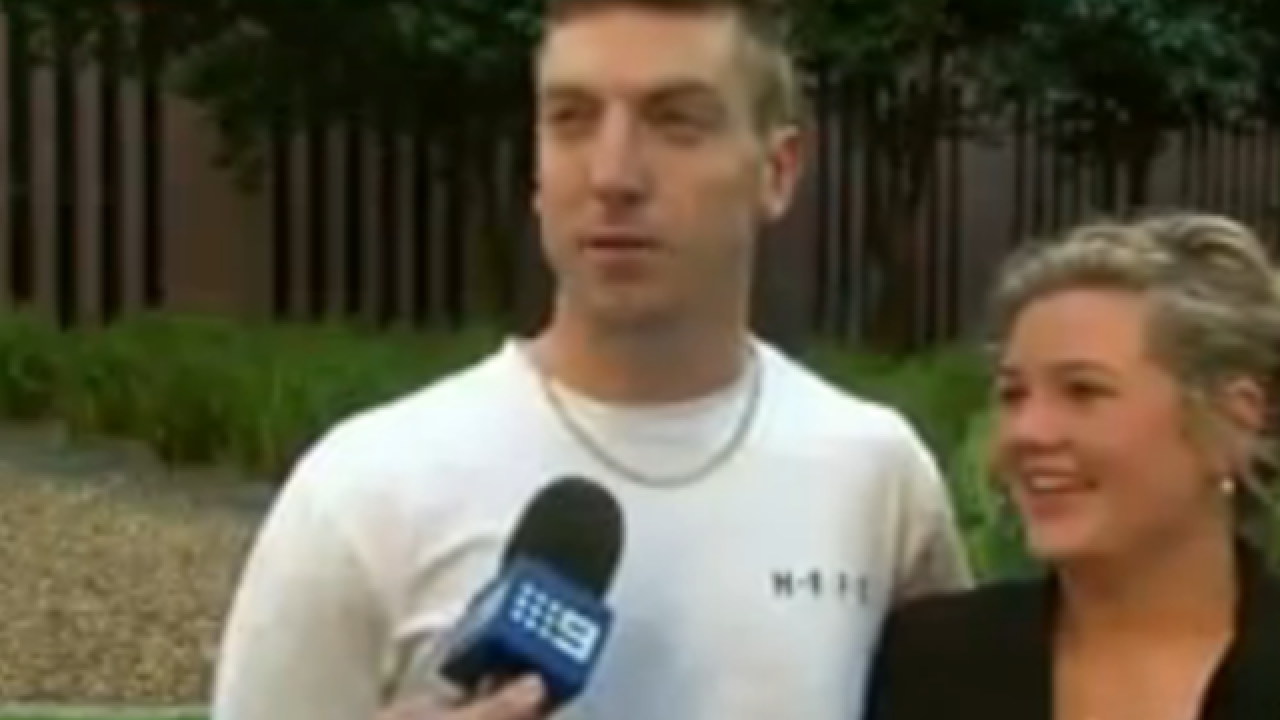 Storm debris doesn't stop groom from saying 'I do'