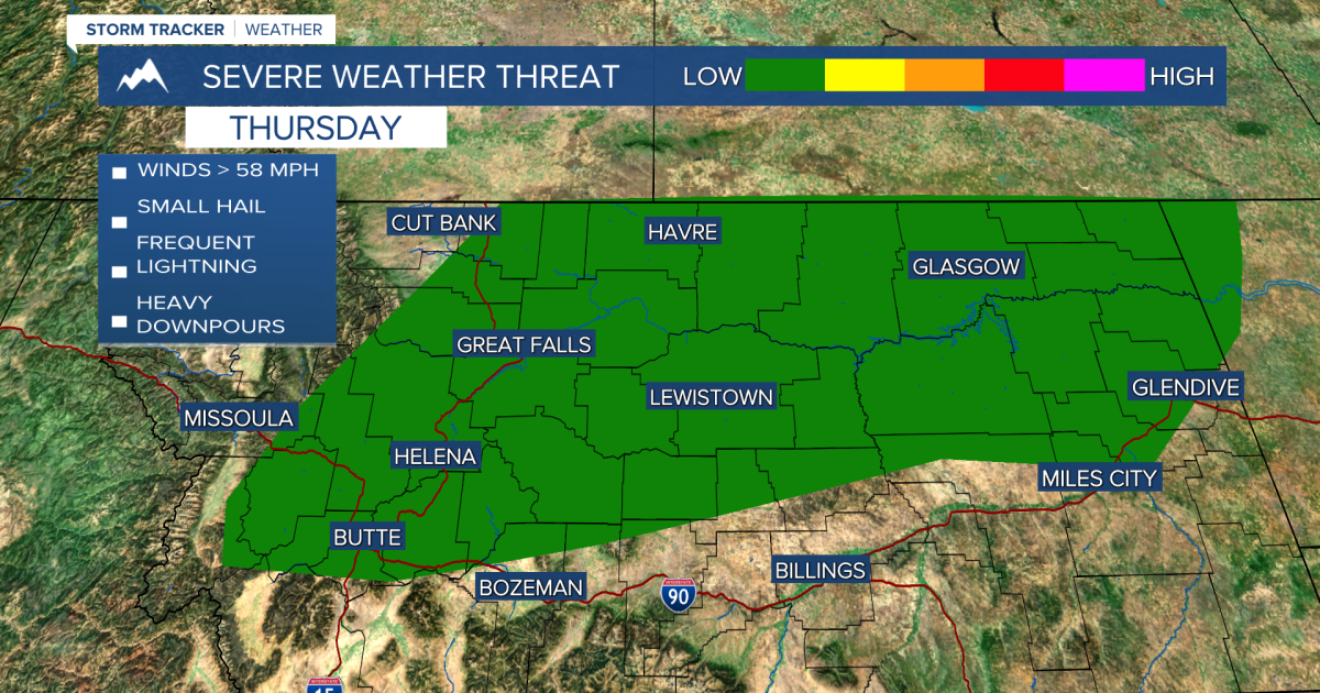 Isolated severe storms before a drier end to the week