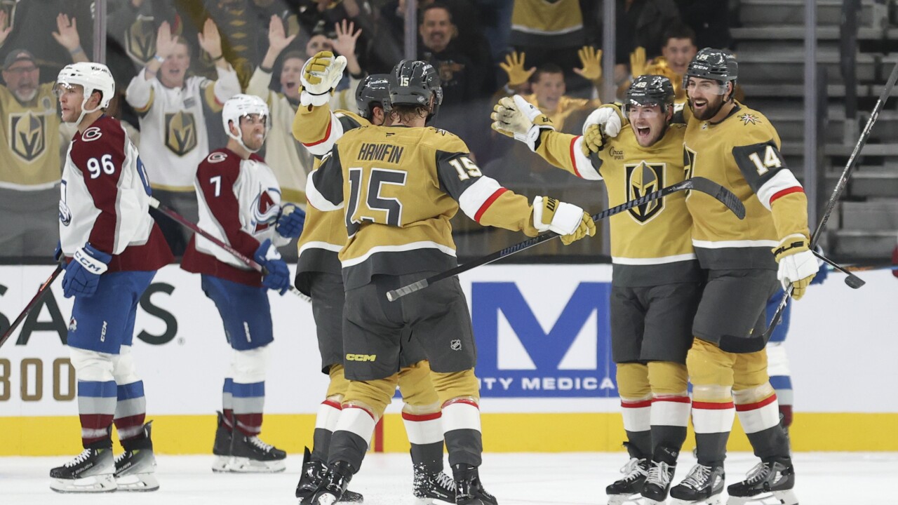 Avalanche Golden Knights Hockey