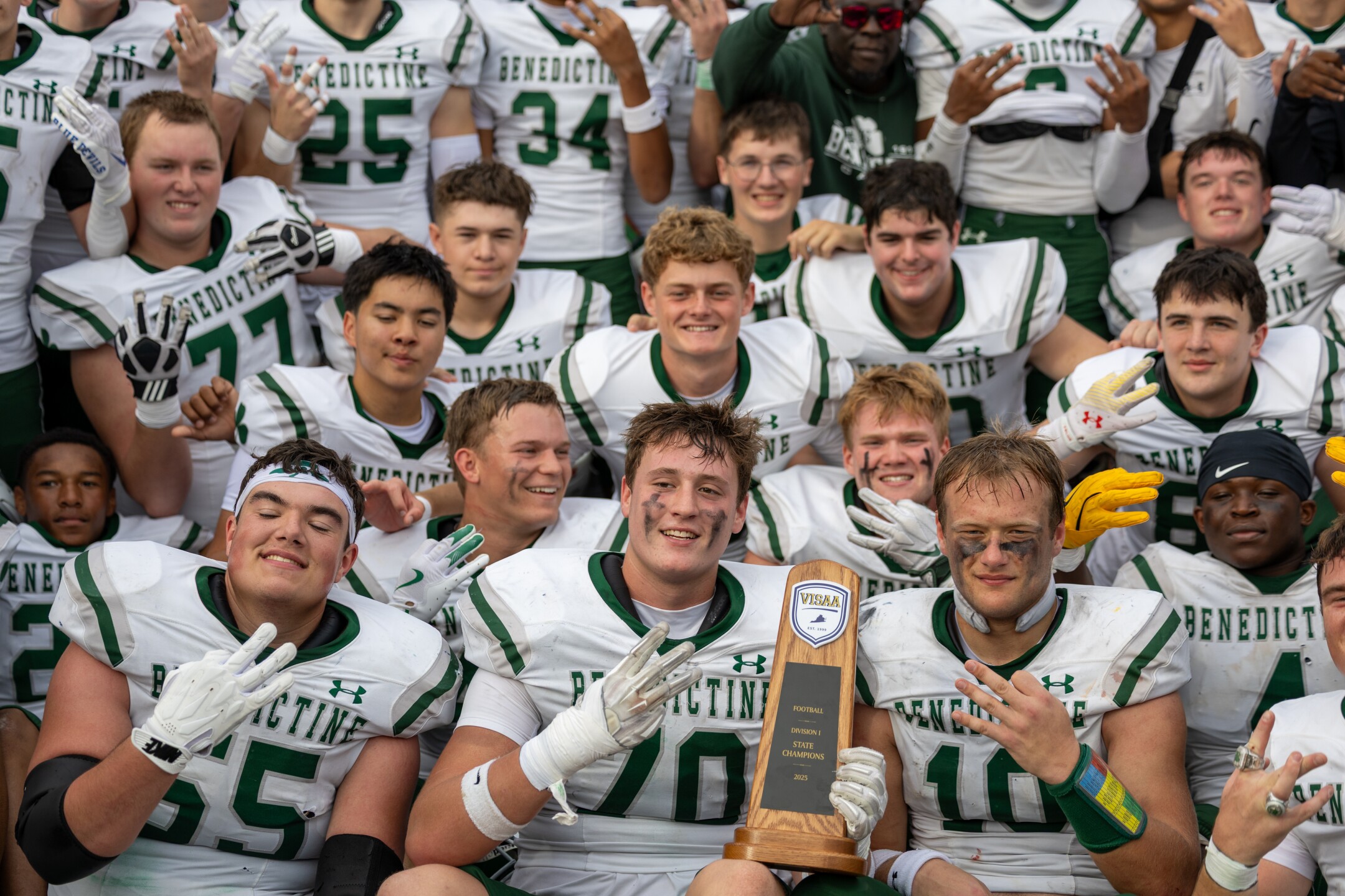 Benedictine wins 3rd straight VISAA title with 20-0 shutout of Trinity