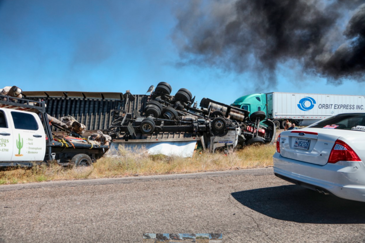 I-10 Semi Crash 