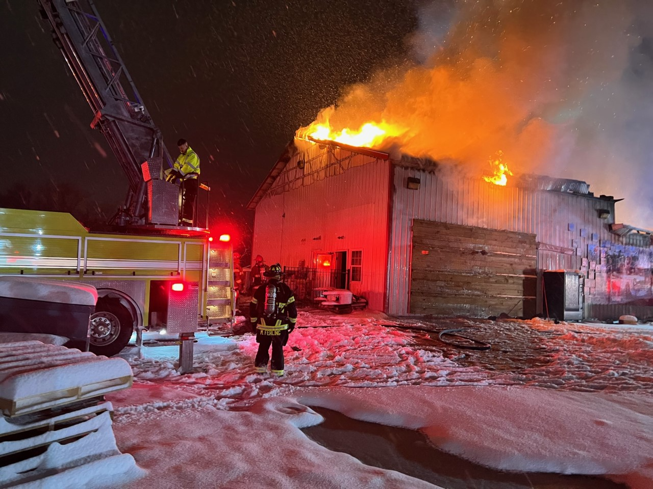 Arlington Trading Post Fire in Bangor