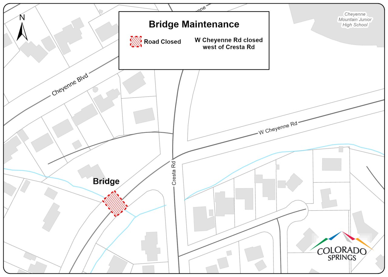 Cheyenne Road Bridge Closue