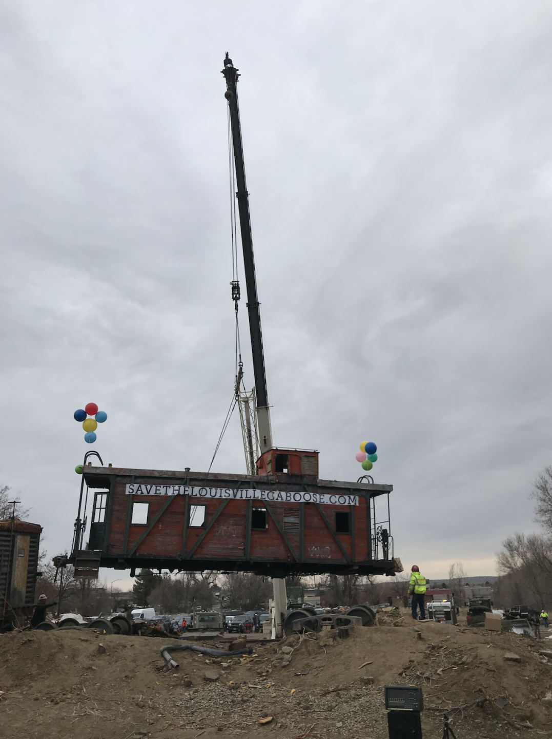 Louisville caboose crane