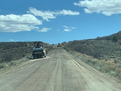 Kiewit crews carry out work on County Road 26.