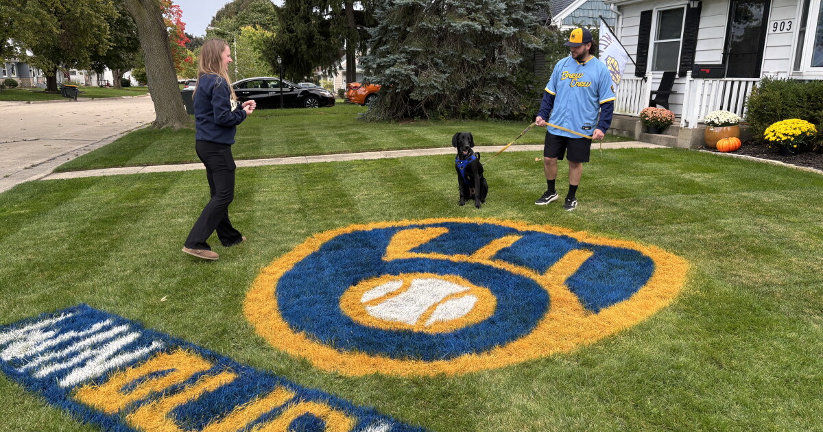 Brewers fever hits West Allis as superfan goes big for postseason run