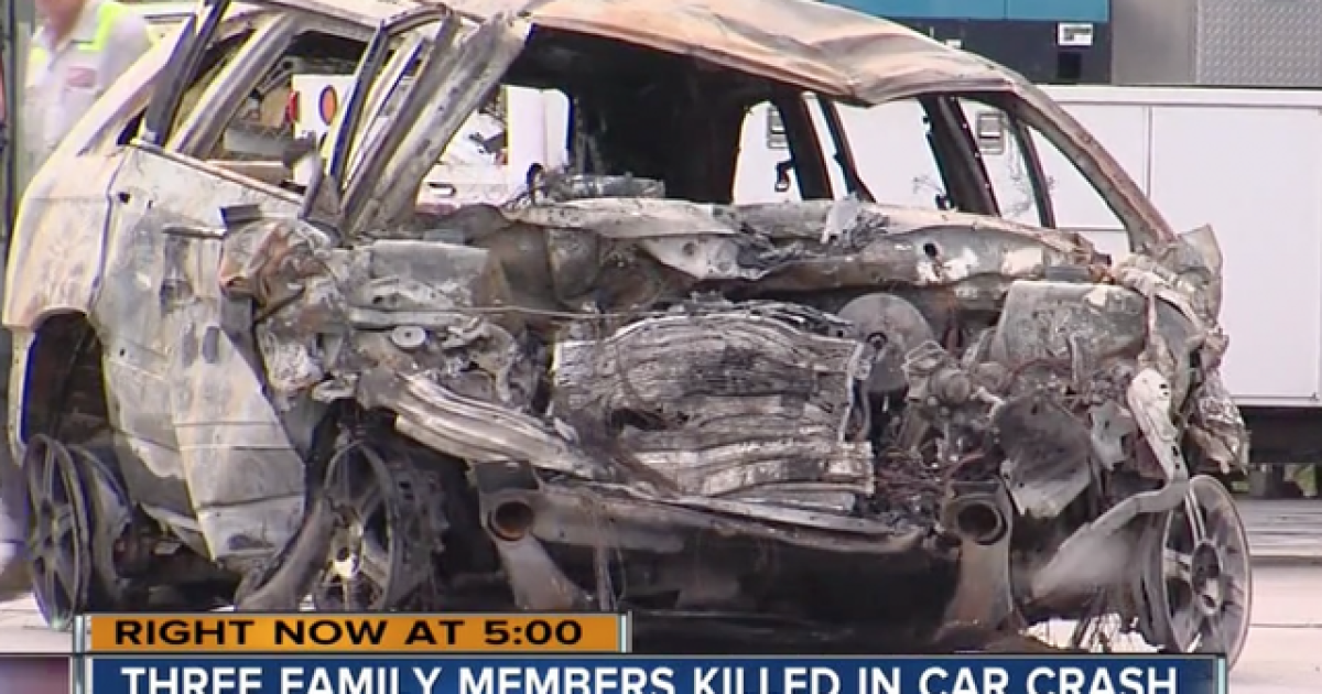 4 dead after fiery car crash in Polk County