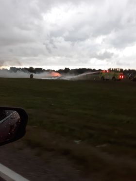 Fire at the Capitol City International Airport
