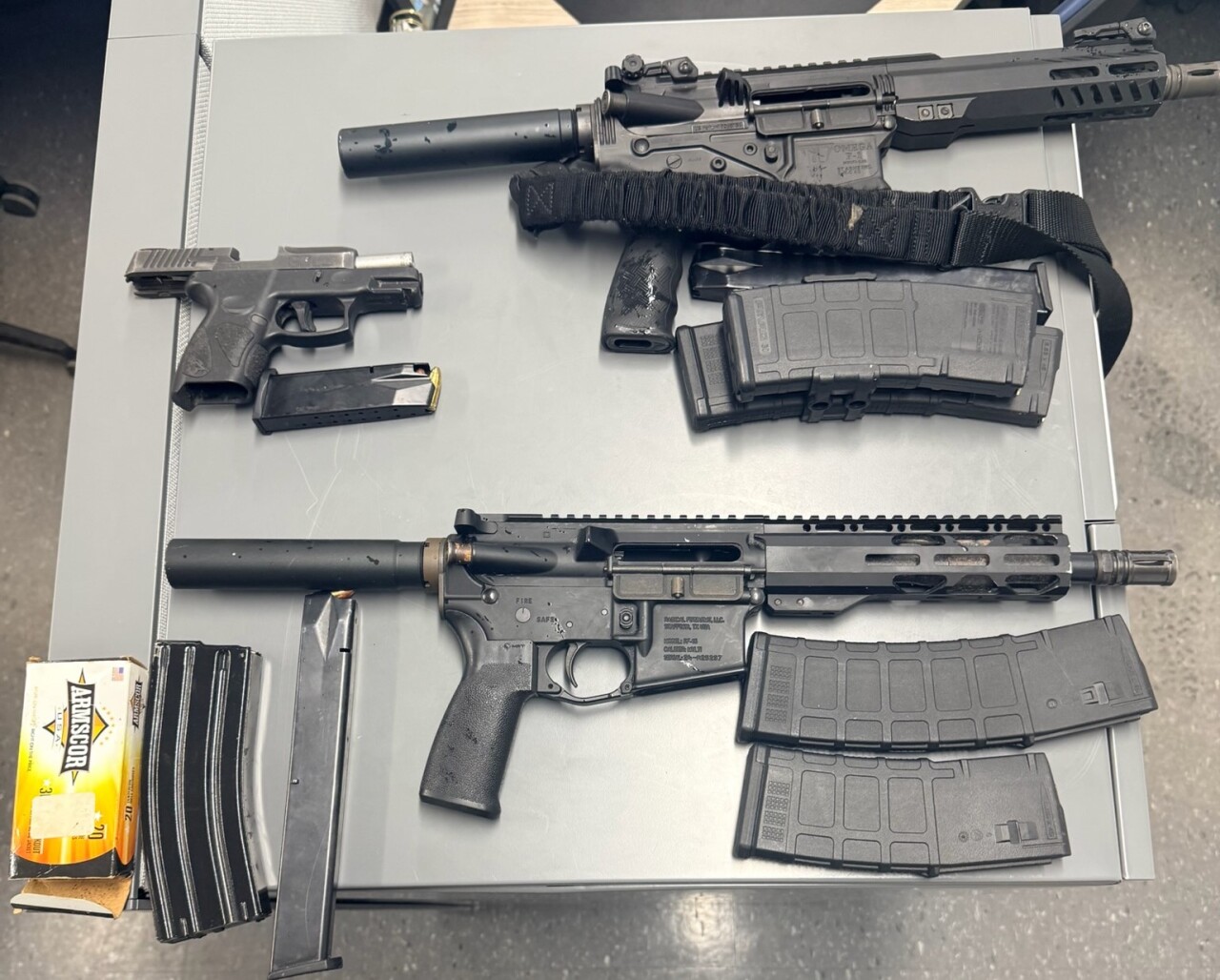 Guns seized from edison shooting