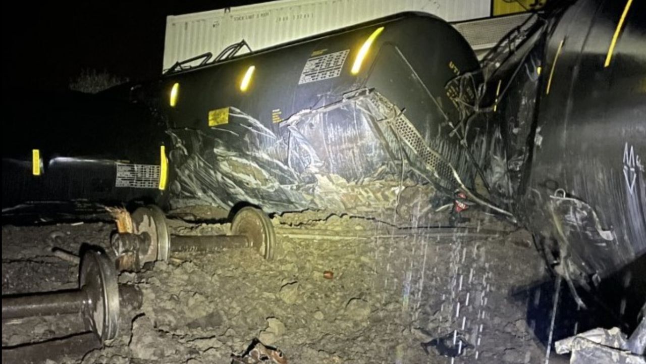 Train derailment east of Bridger in Carbon County (September 30, 2022)