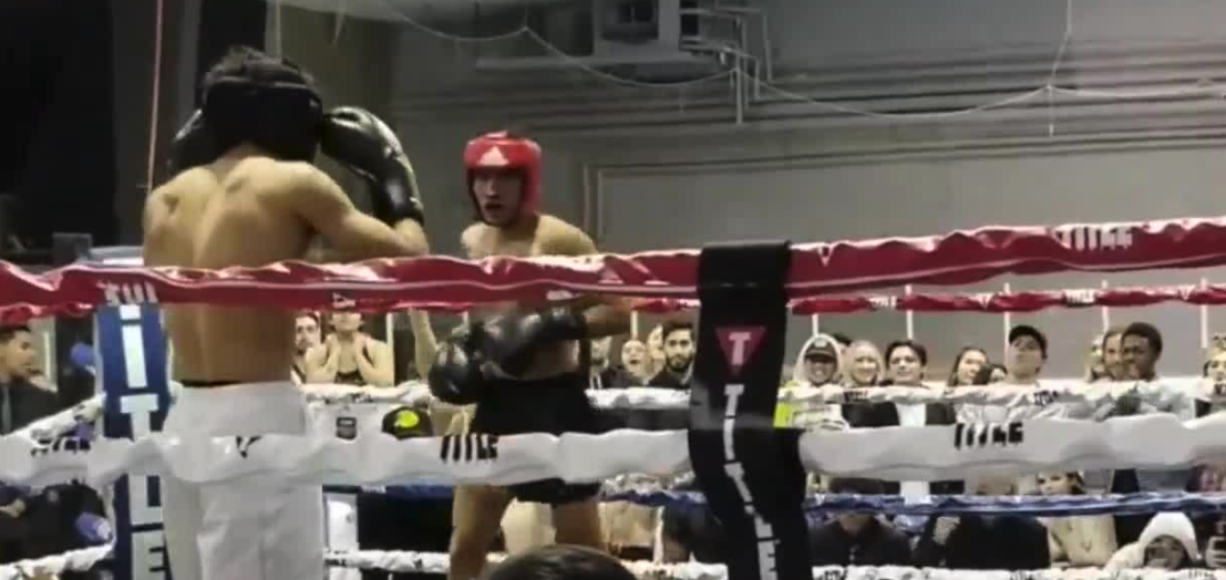 Screengrab from full fight video shared by Sean Claggett
