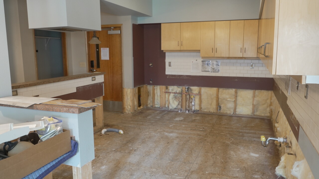 damaged kitchen