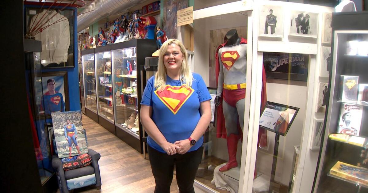 Woman continues father's fandom for all things Superman with Super Museum