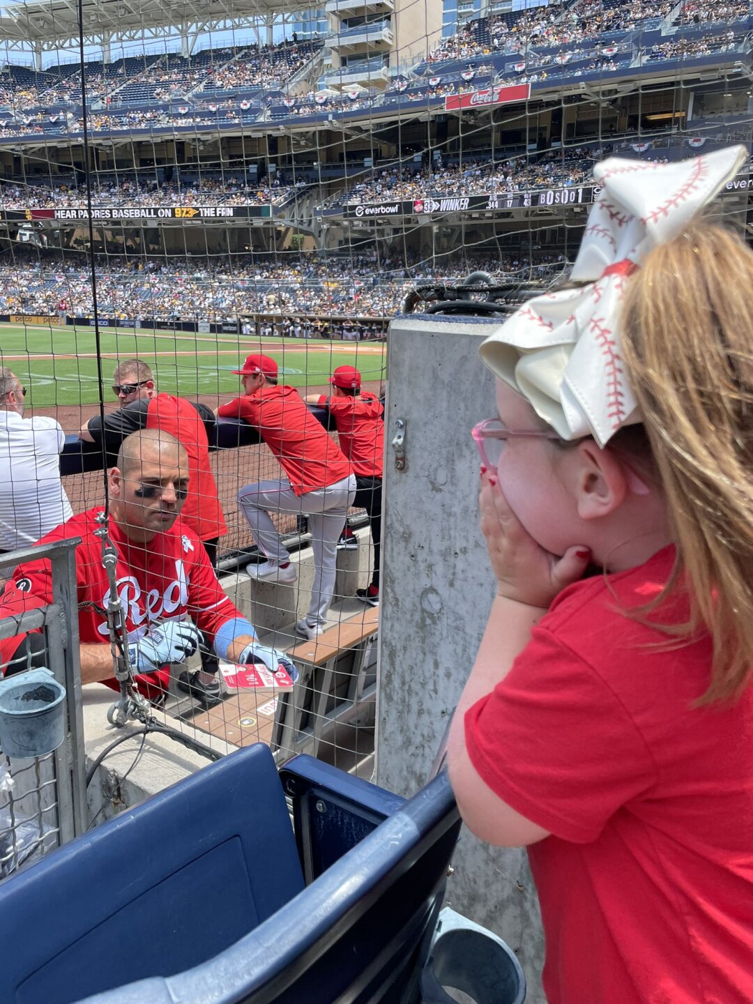 Votto signs Abigail's book