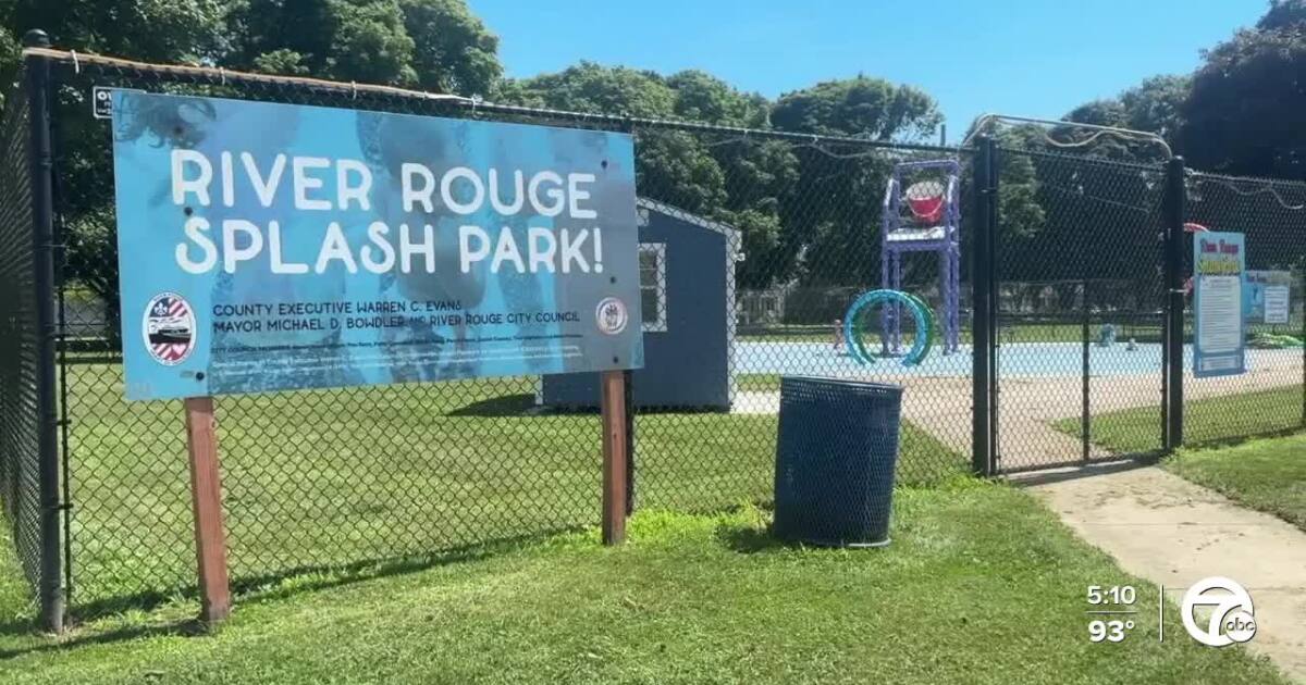 River Rouge Splash Park remains closed during summer heat
