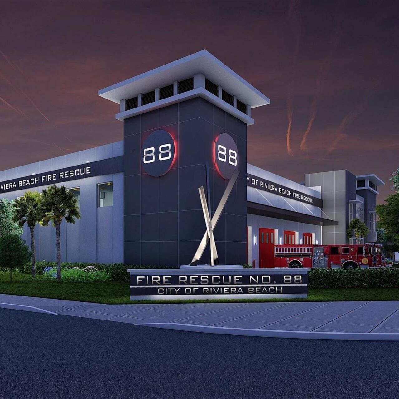 88 station rendering Riviera Beach