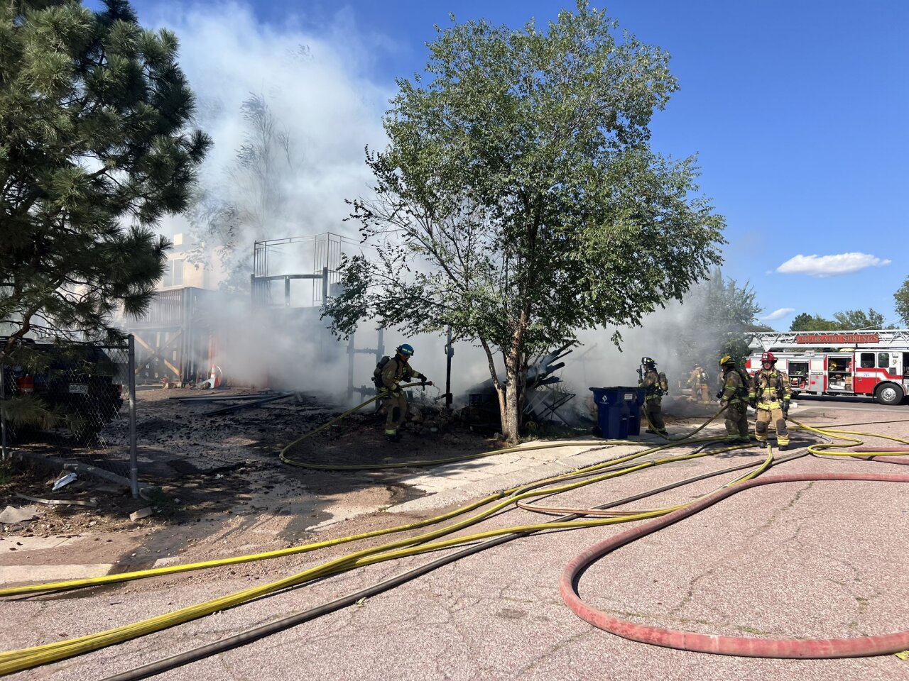 Colorado Springs Fire Department responds to structure fire