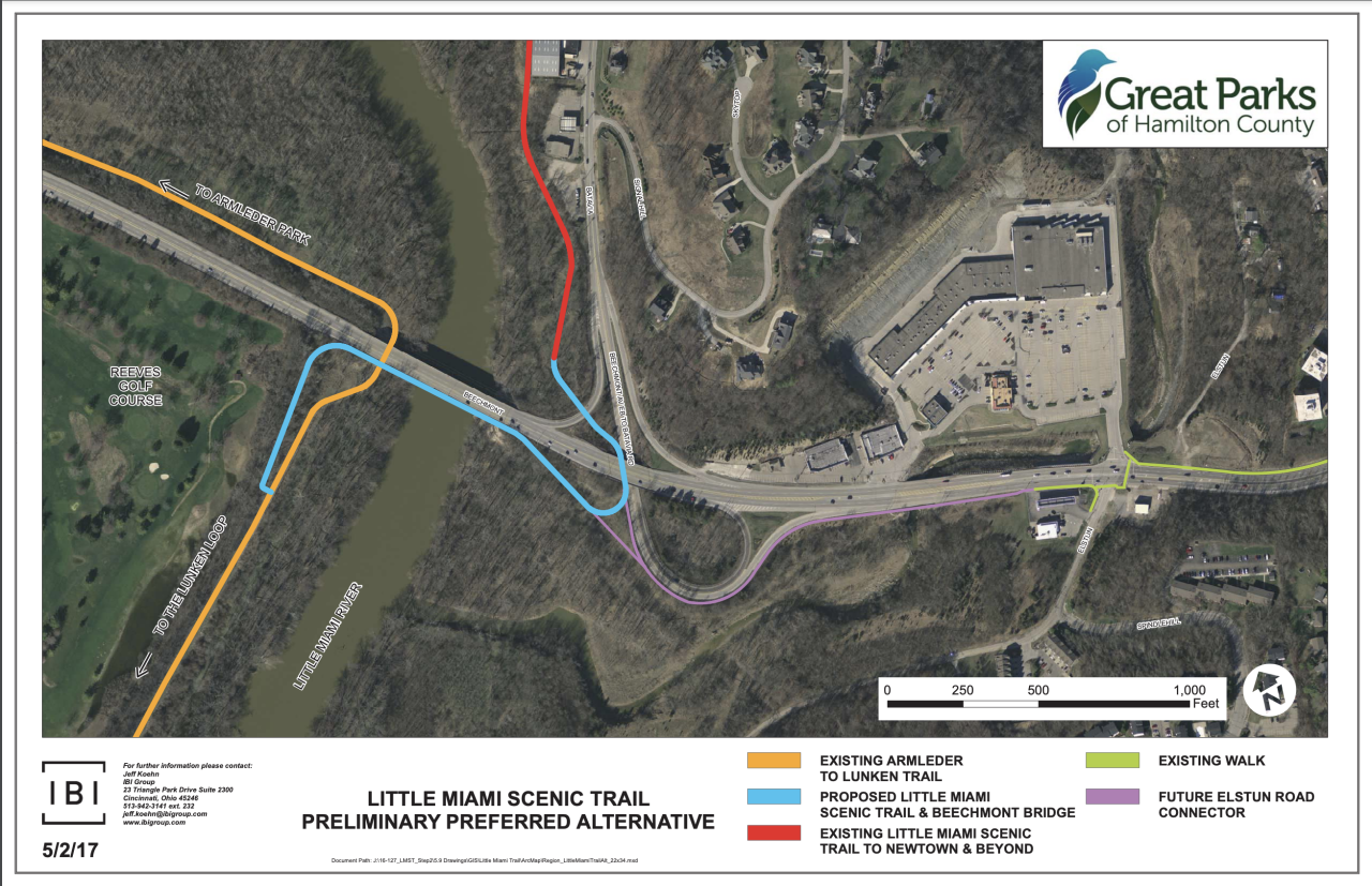 Beechmont Bridge Connector map