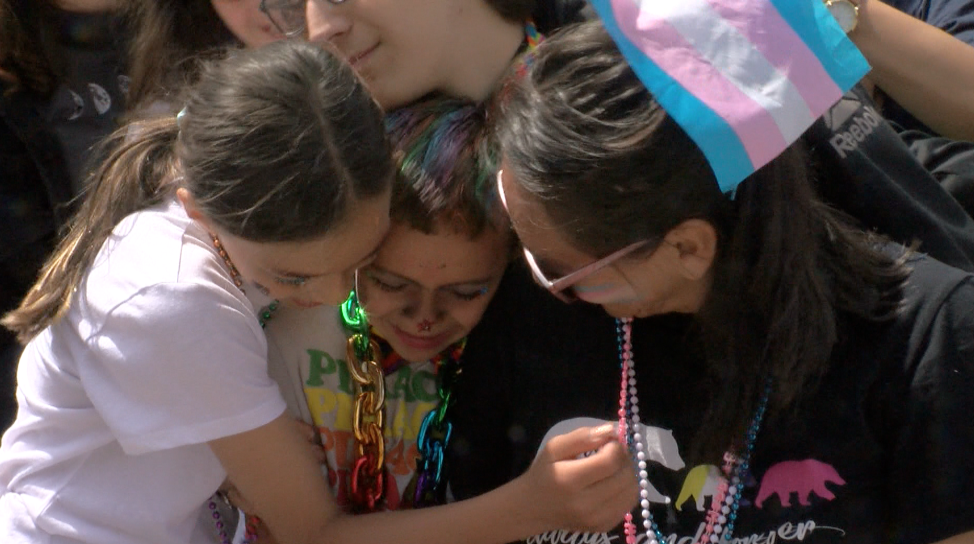 Nyah and family at pride