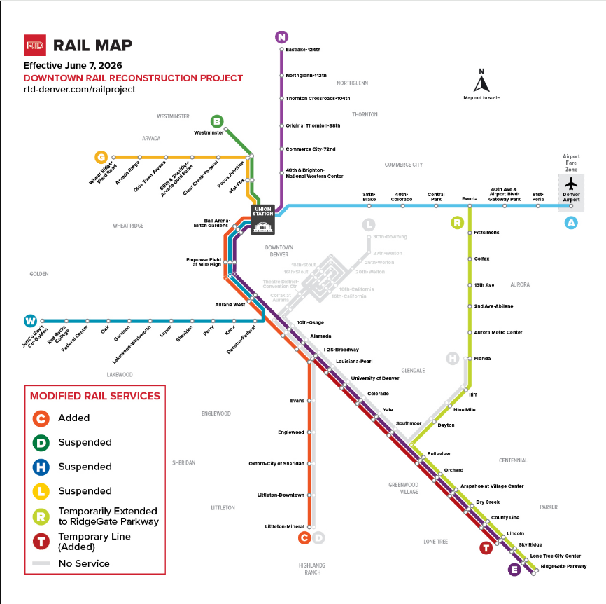 June RTD service changes