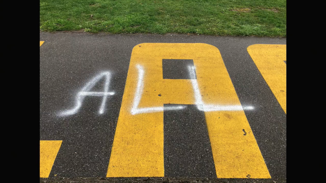 Ann Arbor Black Lives Matter vandalized