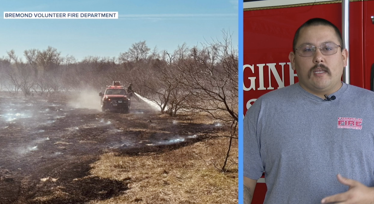 Robertson County under emergency burn ban as volunteer firefighters battle surge of wildfires