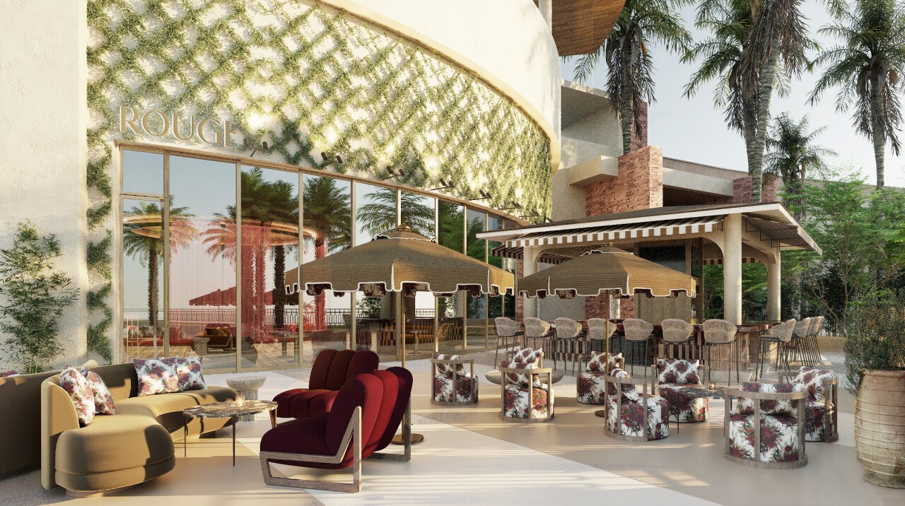 Rouge Room pool cabanas