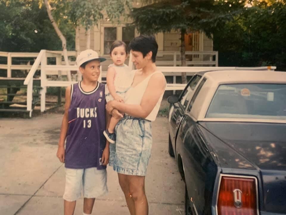 Juanita Zdroik with her son Zachary and daughter Victoria.