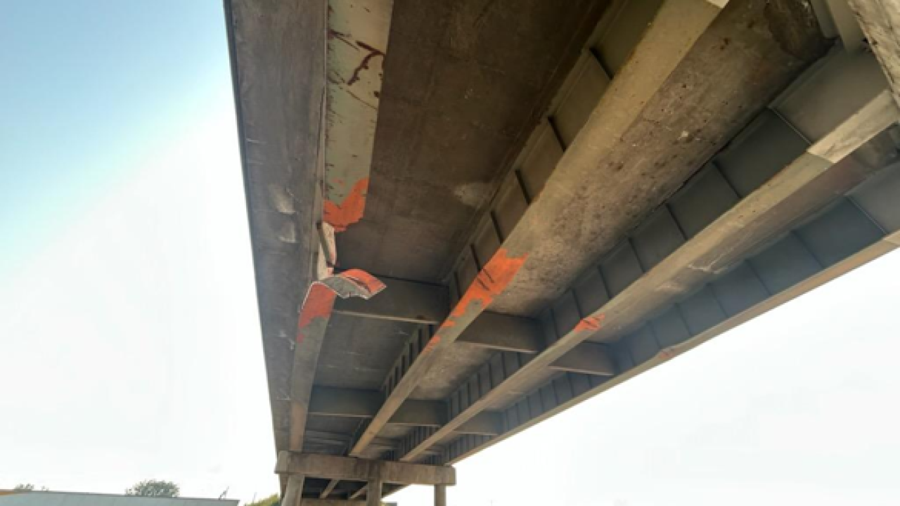 Overpass damage