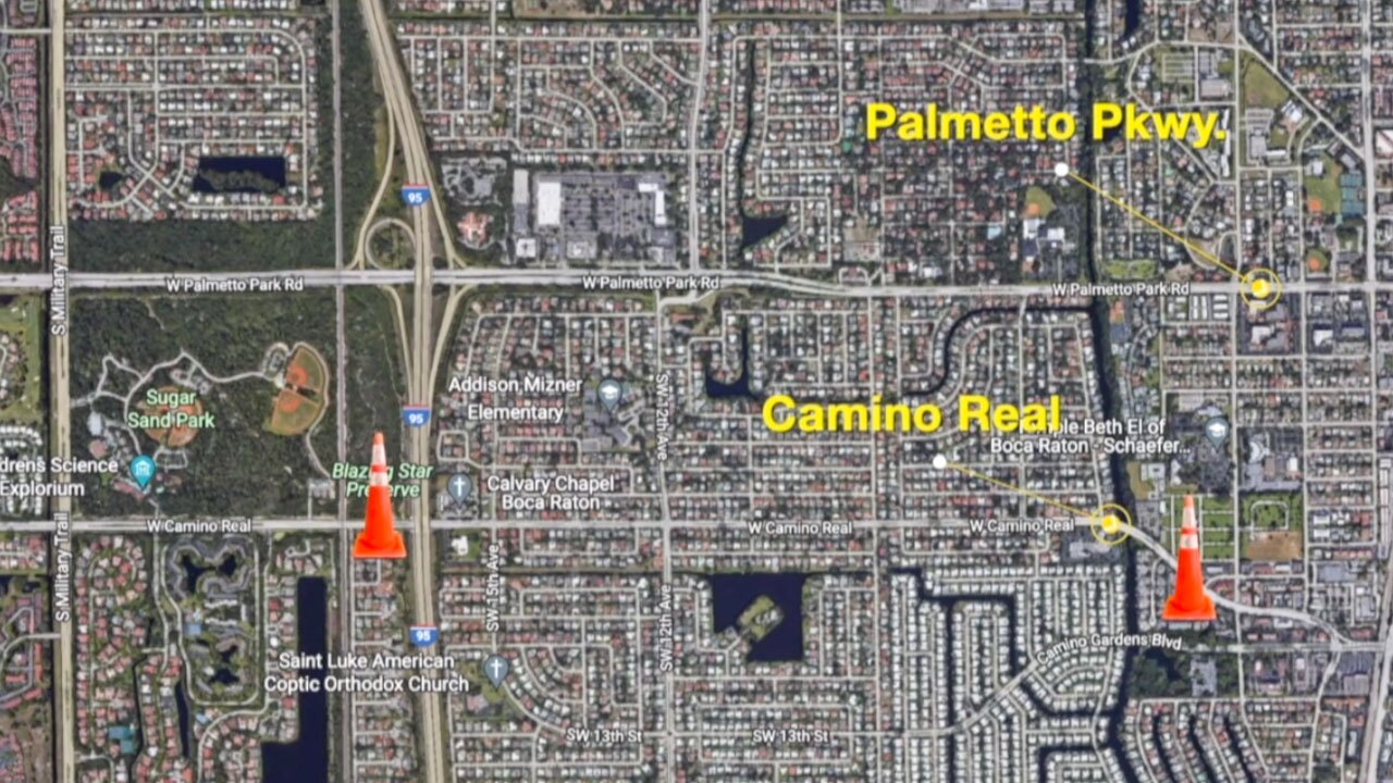 Boca Raton construction on Palmetto Park Road and Camino Real