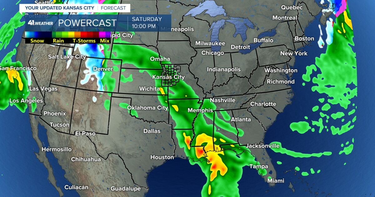 KSHB 41 Weather Blog | Weekend rainstorm for some across Kansas City