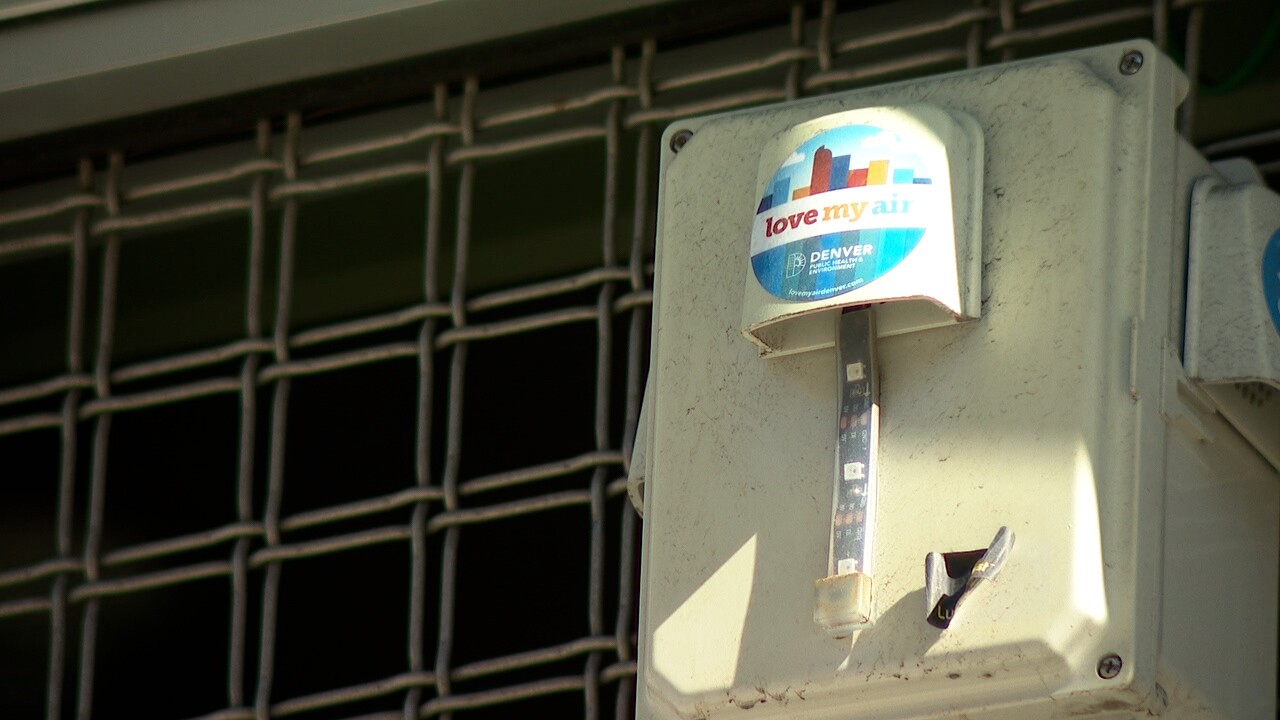 An air monitor on the DPS building.