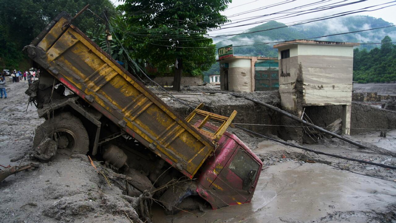 APTOPIX Nepal Flash floods