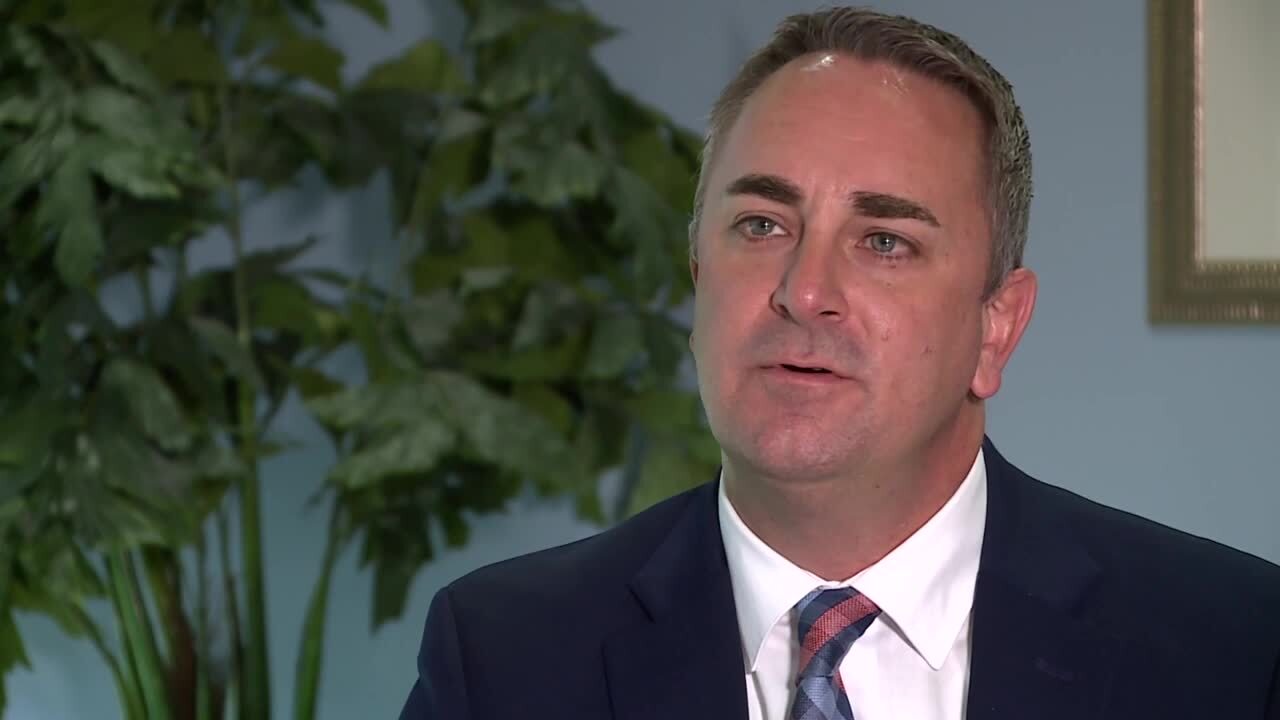 Superintendent Michael Maine of the Martin County School District speaks to WPTV education reporter Stephanie Susskind ahead of the 2023-24 academic year (1).jpg